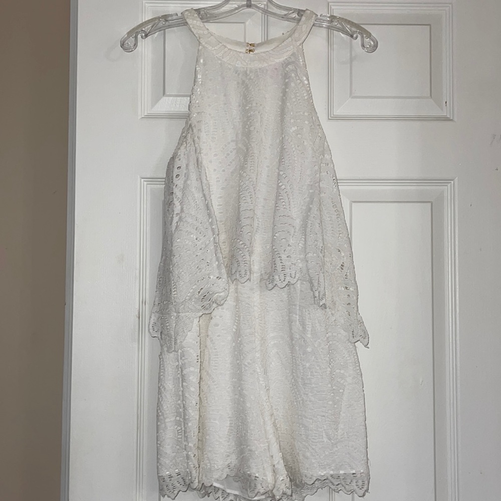 Lilly Pulitzer White Lace Romper